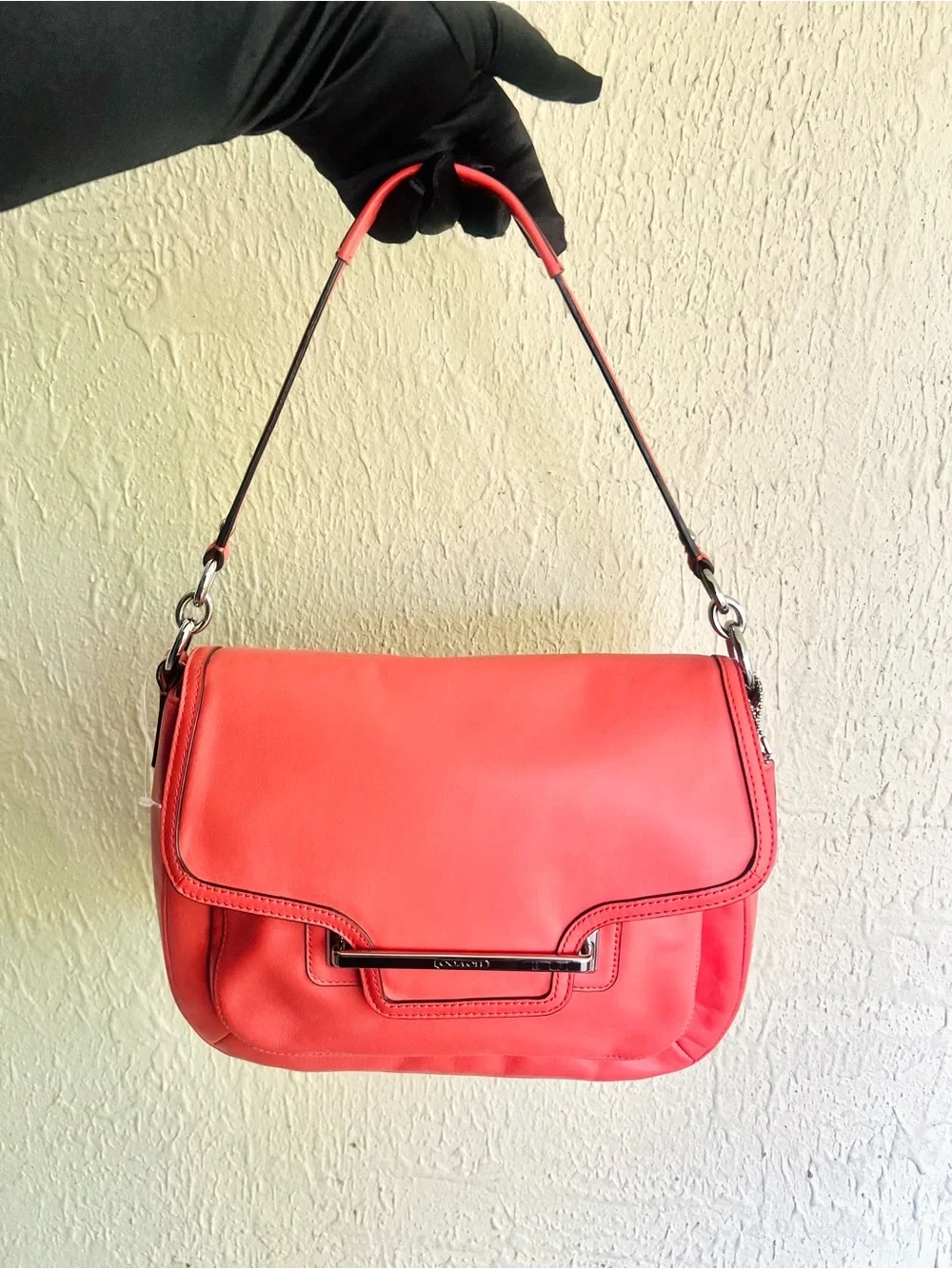 Coach Taylor Leather Flap Shoulder Bag